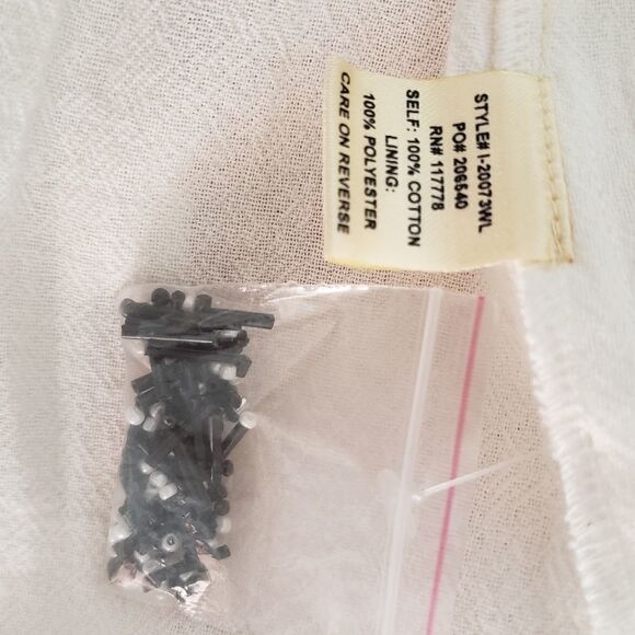 Del Lago Medium NWT Beige Long Sleeve Boho Beaded Embroidered Cropped Jacket - Picture 14 of 15